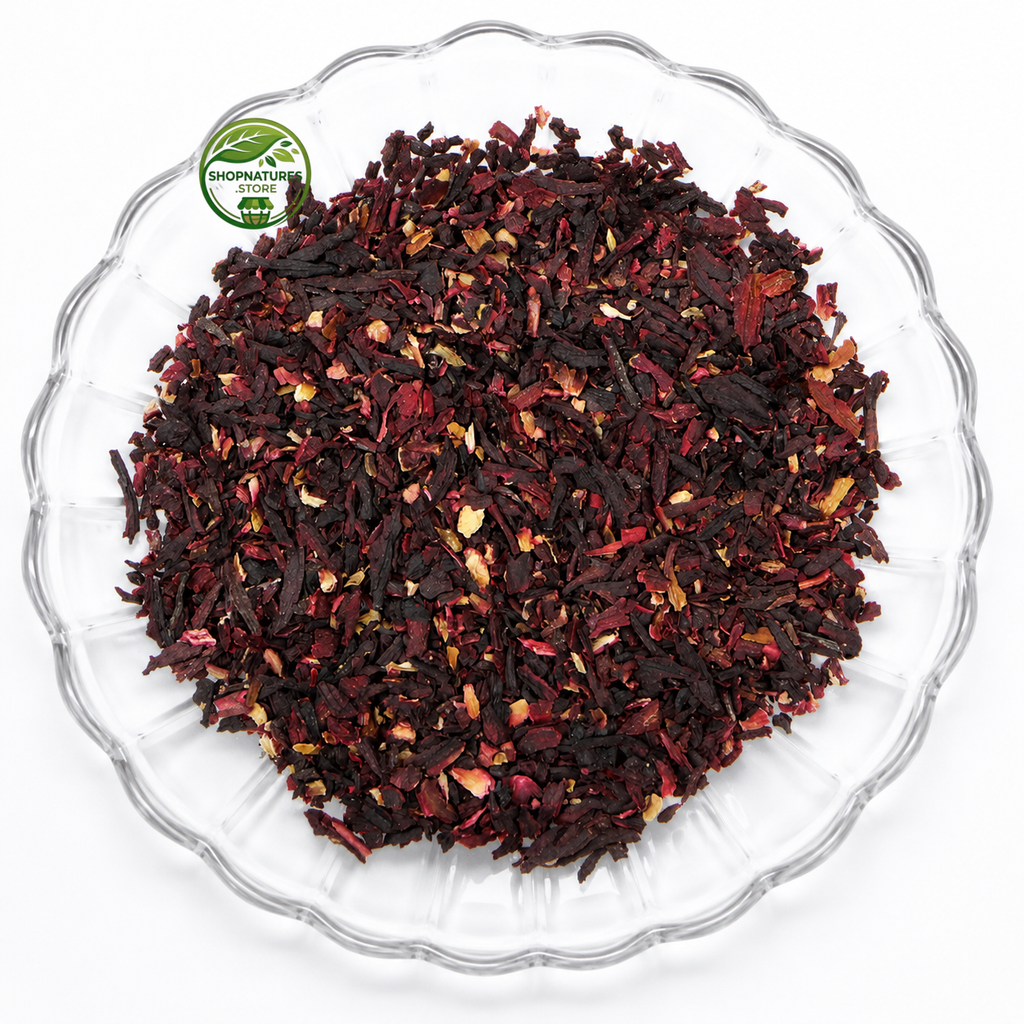Hibiscus Flower (Hibiscus sabdariffa) – Cut Pieces – Roselle – Gudhal Phool Cut – 100% Natural Herbal Flower