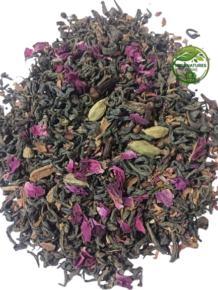 Kashmiri Kahwa Tea – Premium Herbal Green Tea Blend  Saffron & Spices Infusion