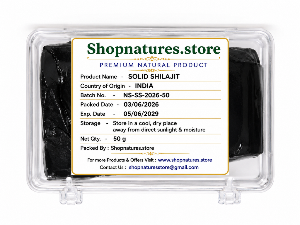 Solid Shilajit Powerful & Hard Shilajeet – Pure & Premium – Lab Certified