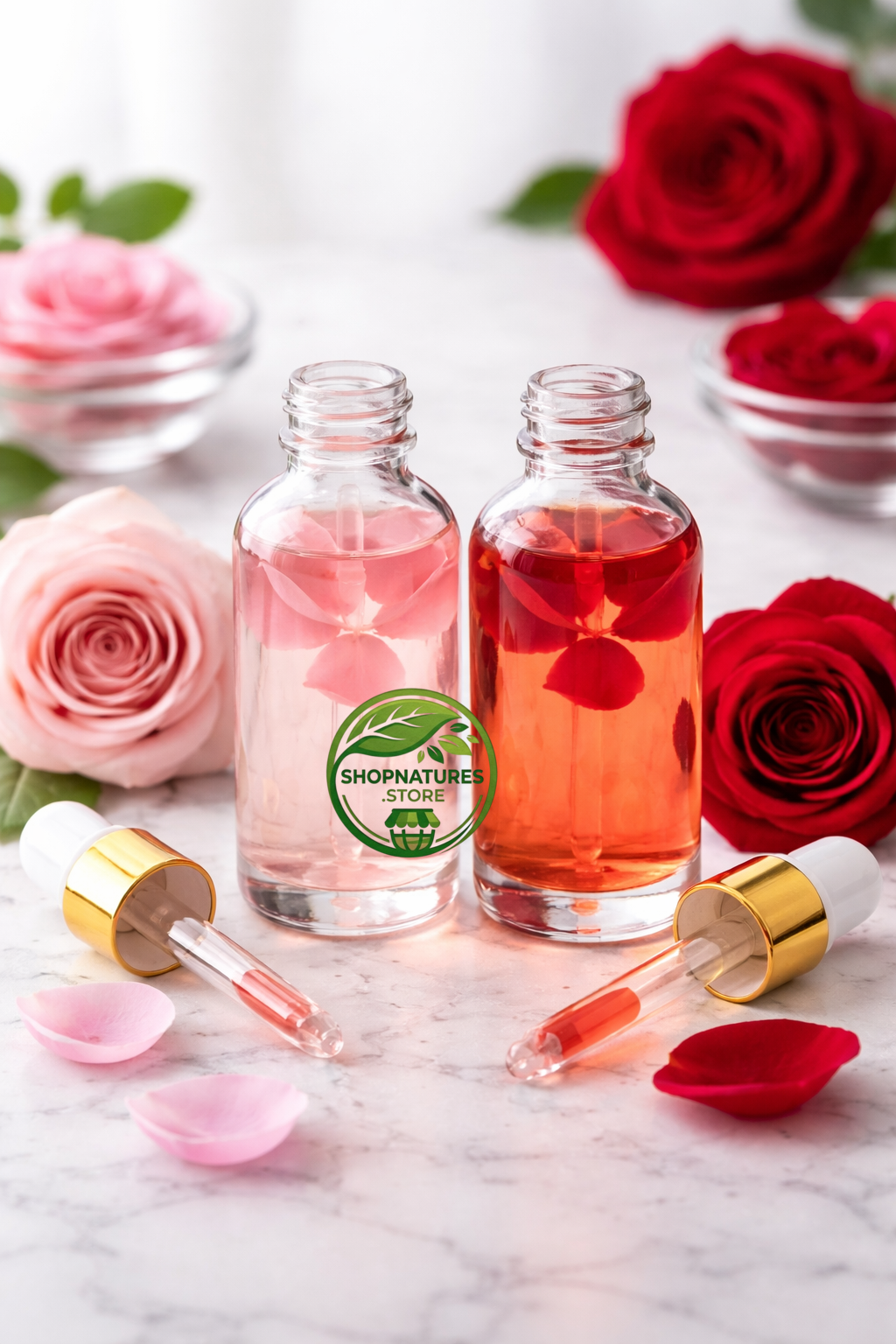 Rose Oil (Rosa damascena) – 100% Pure Natural Oil | Premium Quality Gulab Oil